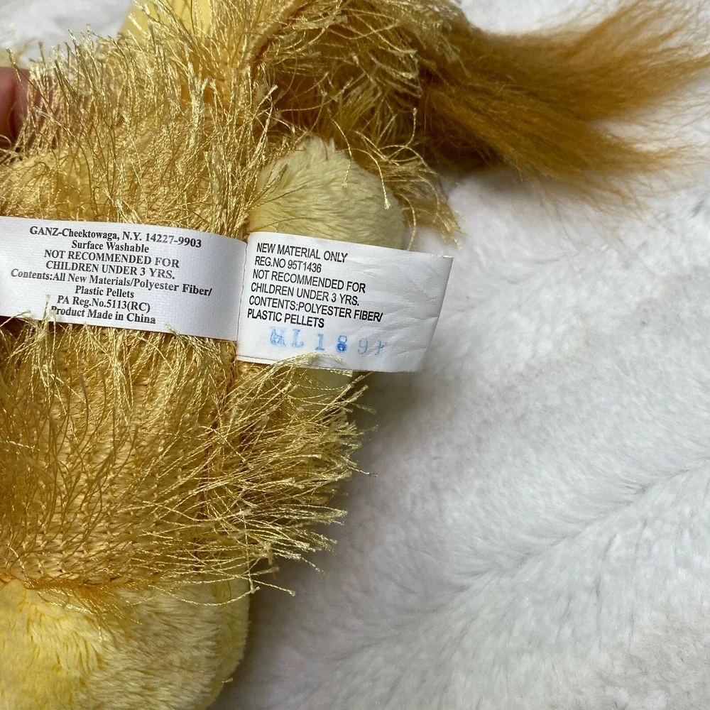 Ganz‎ Webkinz Plush Lion HM006 Without Code Stuffed Animal